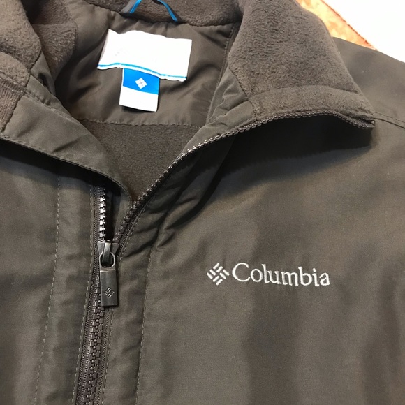Columbia ⚜️ Grey Fleece Lined Zip Jacket - Picture 10 of 15